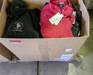 Box of Misc Fleece and Nylon Jackets