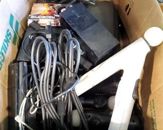 Box Of Gaming Electronics