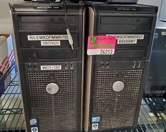 (2) Dell Optiflex 780 CPUs