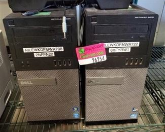 (2) Dell Optiflex CPUs