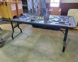 6ft Black Folding Table