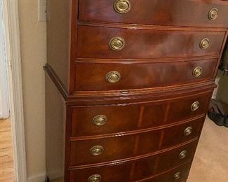 Tall mahogany chest by RWAY