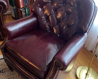 Leather club chair by LEATHERCRAFT