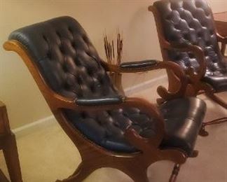 Chesterfield Style Leather Chairs