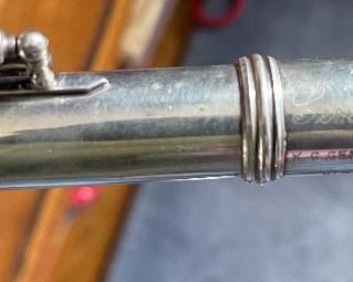 Flute in carrying case