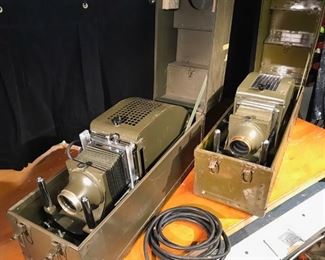 Pair of WW2  surplus projectors believed to have been used to show reconnaissance photos before a battle!  Great piece for any collector! 