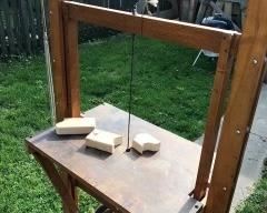 Hand made foot operated treadle saw. Ready for use!
