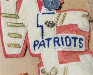 Patriots Letters Vintage 
