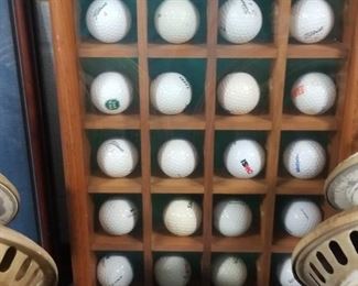 Old Golf Ball Display 