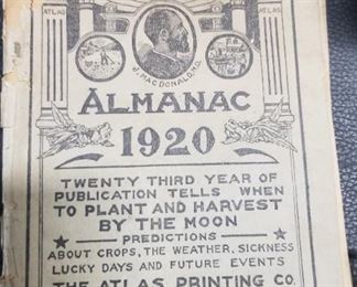 1920  Farmer's Almanac 