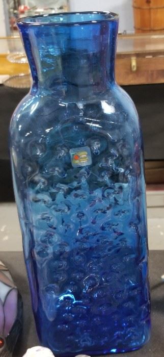 Blenko Blue Vase 