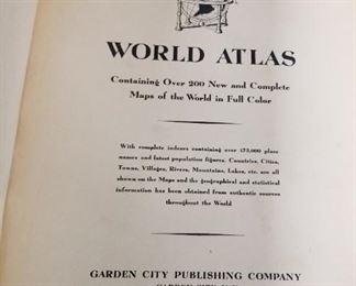 1936 World Atlas 