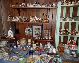 Large selection of salt and peppers