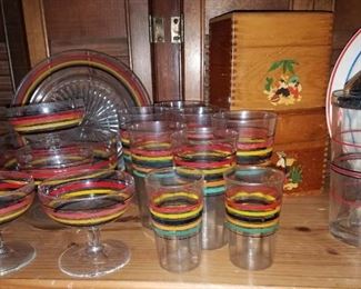 Vintage drinking glasses