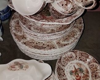 Johnson Brothers "Wild Turkey Native American" china