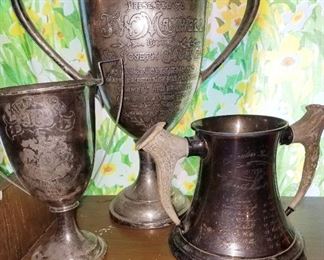 Vintage St. Joseph Country Club Sterling Loving Cups