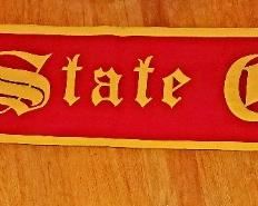 Much vintage college and university memorabilia.  Iowa State College 6 1/2 ft. banner.