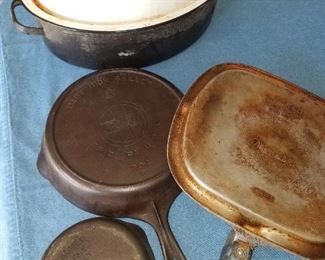 Vintage cast iron items
