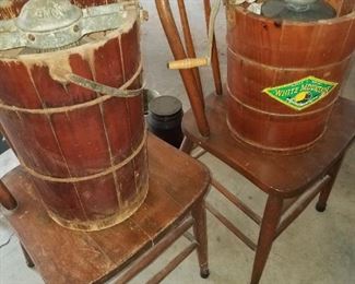 Vintage ice cream makers