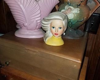 Much pottery and china. Roseville