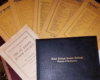 Vintage St. Joseph Junior College items