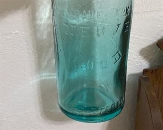 Antique large moxie nerve food bottle