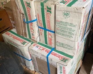 Several Boxes of Tile