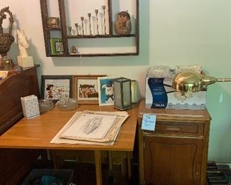 Original wooden bedside table from Baptist Hospital, Table, Misc