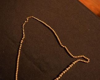 14 K Bead Necklace