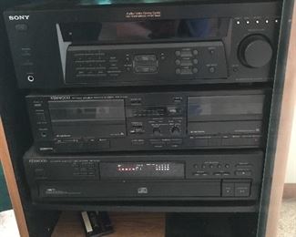 Sony and Kenwood stereo