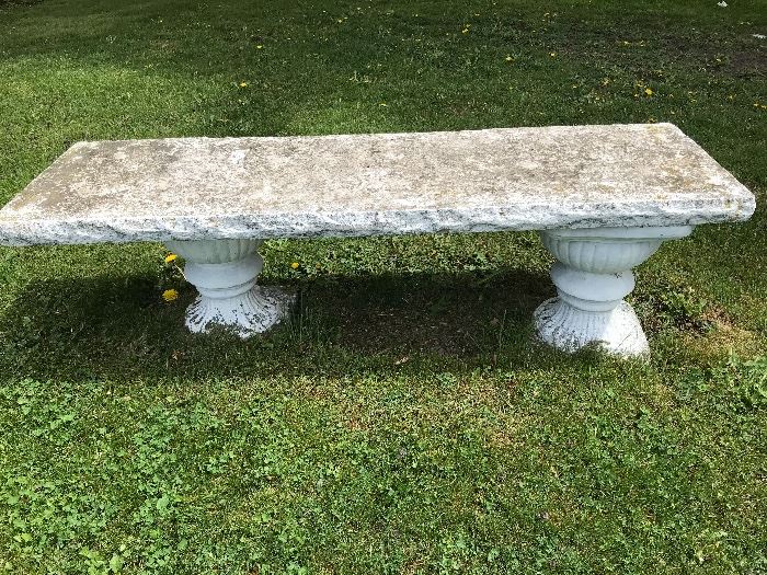 Concrete Garden Bench