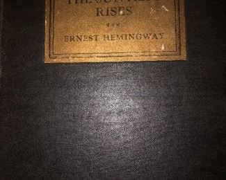 FIRST EDITION - Ernest Hemingway 
“ The Sun Also Rises” 1926