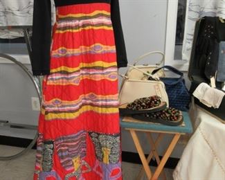 Vintage Maxi Dress Vintage Handbags