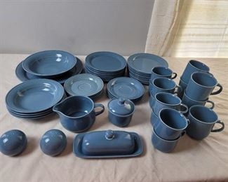 Set of Blue dishes - 52 pcs