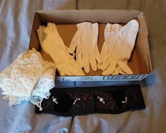 Vintage Gloves and Collars