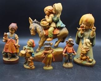 Vintage ANRI Wood Carved Figurines
