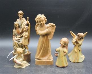 Vintage Religious Carved Figurines
