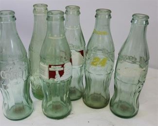 Vintage Coca-Cola Caddy and Coke and Pepsi Collectors bottles
