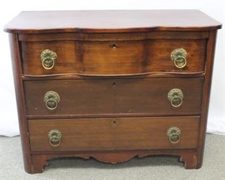 Vintage Wood 3 Drawer Dresser
