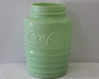 Vintage Coca-Cola Cookie Jar, Pitcher, Glasses
