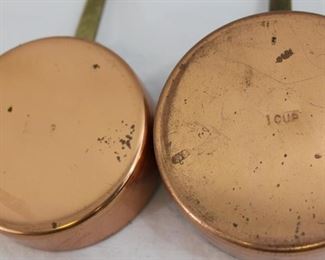 Brass and Copper Measuring Cups 
