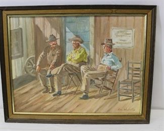 Original Earl Washington Cowboy Art 
