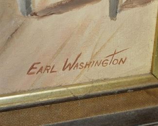 Original Earl Washington Cowboy Art 
