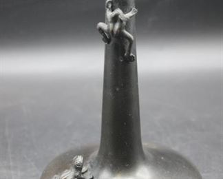 Japanese Bronze MEJI vase with Frogs

