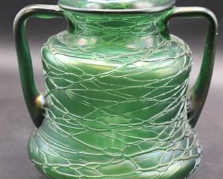 Antique LOETZ BOHEMIAN ART NOUVEAU GLASS VASE
