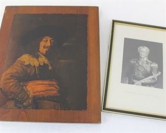 TWO vintage distinctively different prints
