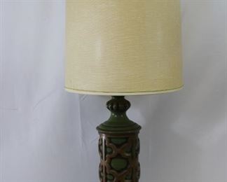 Vintage Green Ceramic Lamp
