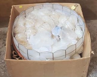 Vintage capiz chandelier