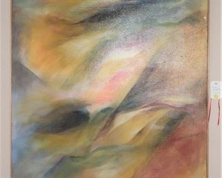 Rogelio Canizales, San Antonio artist, oil on canvas