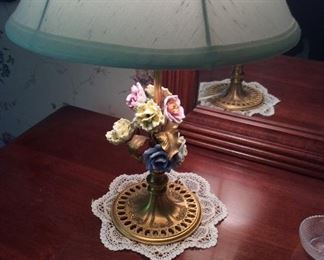 One of a pair of gorgeous boudoir lamps